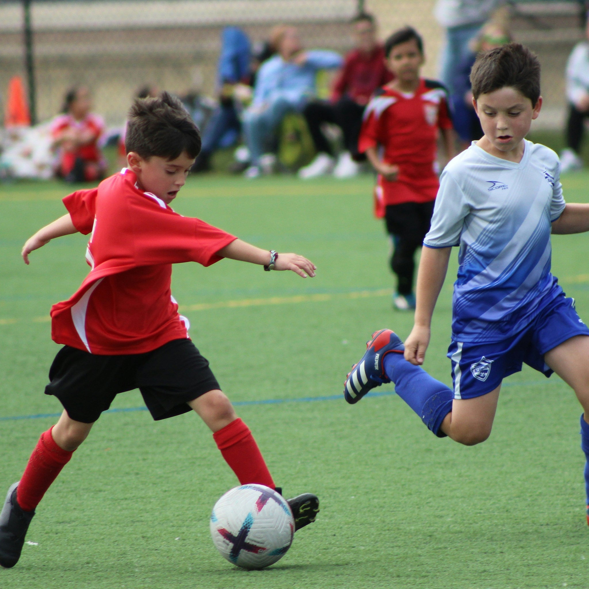 kids playing soccer
